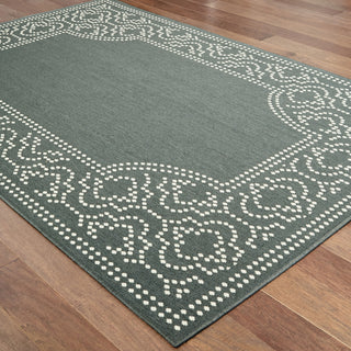 Oriental Weavers Marina 1247X Grey/Ivory Area Rug On Wood