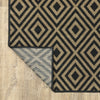 Oriental Weavers Marina 2335K Black/Tan Area Rug Backing Image