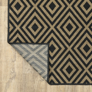 Oriental Weavers Marina 2335K Black/Tan Area Rug Backing Image