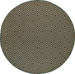 Oriental Weavers Marina 2335K Black/Tan Area Rug Round