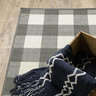 Oriental Weavers Marina 2598W Grey/Ivory Area Rug Corner Image