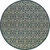 Oriental Weavers Marina 5927B Ivory/Navy Area Rug Round