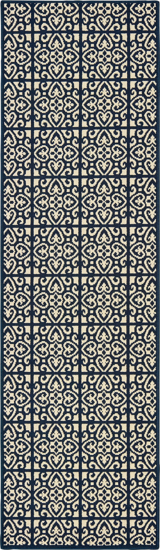 Oriental Weavers Marina 5927B Ivory/Navy Area Rug Runner