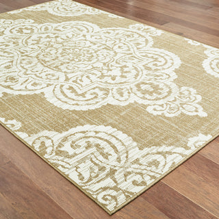 Oriental Weavers Marina 5929J Tan/Ivory Area Rug On Wood 