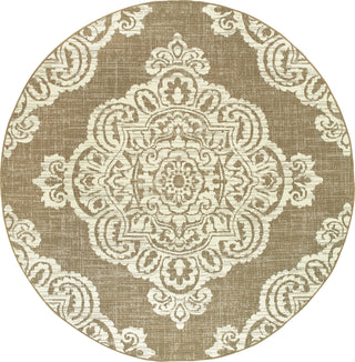 Oriental Weavers Marina 5929J Tan/Ivory Area Rug 7'10'' Round