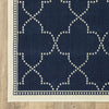 Oriental Weavers Marina 6025P Navy/Ivory Area Rug Corner Image