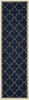 Oriental Weavers Marina 6025P Navy/Ivory Area Rug Runner 