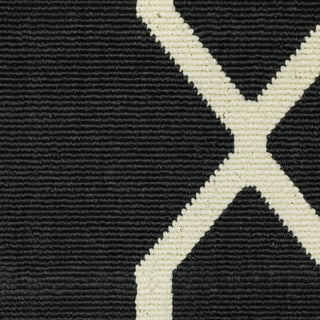 Oriental Weavers Marina 7763K Black/Ivory Area Rug Close-up Image