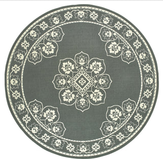 Oriental Weavers Marina 7764E Grey/Ivory Area Rug 7'10'' Round