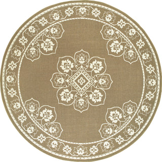 Oriental Weavers Marina 7764J Tan/Ivory Area Rug 7'10'' Round