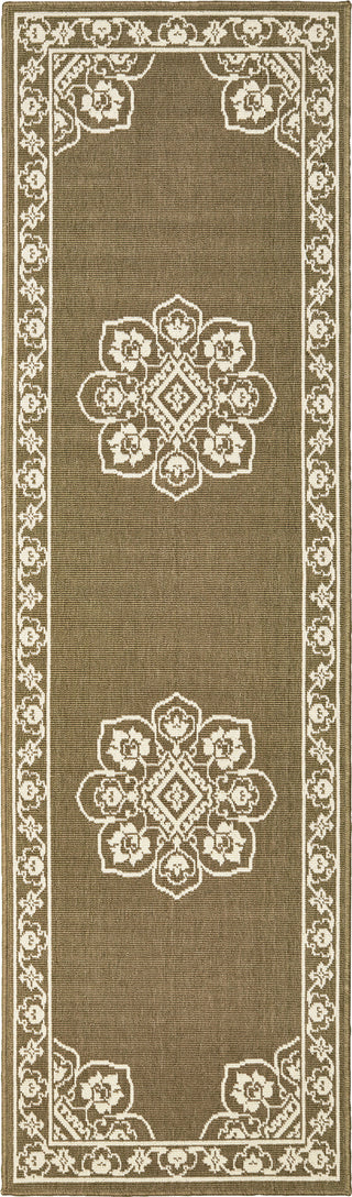 Oriental Weavers Marina 7764J Tan/Ivory Area Rug 2'3'' X 7'6'' Runner 