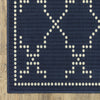 Oriental Weavers Marina 7765B Navy/Ivory Area Rug Corner Image