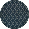 Oriental Weavers Marina 7765B Navy/Ivory Area Rug Round