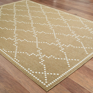 Oriental Weavers Marina 7765Y Tan/Ivory Area Rug On Wood