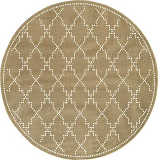 Oriental Weavers Marina 7765Y Tan/Ivory Area Rug 7'10'' Round