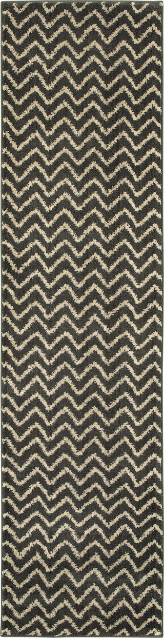 Oriental Weavers Marrakesh 5993E Slate/Ivory Area Rug 2' 7 X 10' 0 Runner