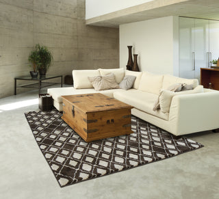 Oriental Weavers Marrakesh 5994S Brown/Ivory Area Rug RoomScene Feature