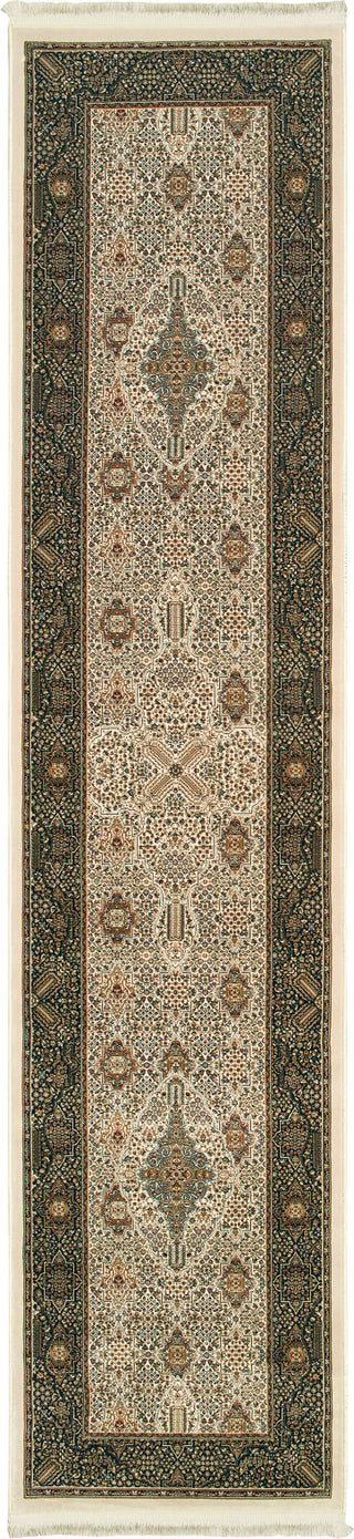 Oriental Weavers Masterpiece 1335I Ivory/ Black Area Rug 2'3'' X 10' Runner