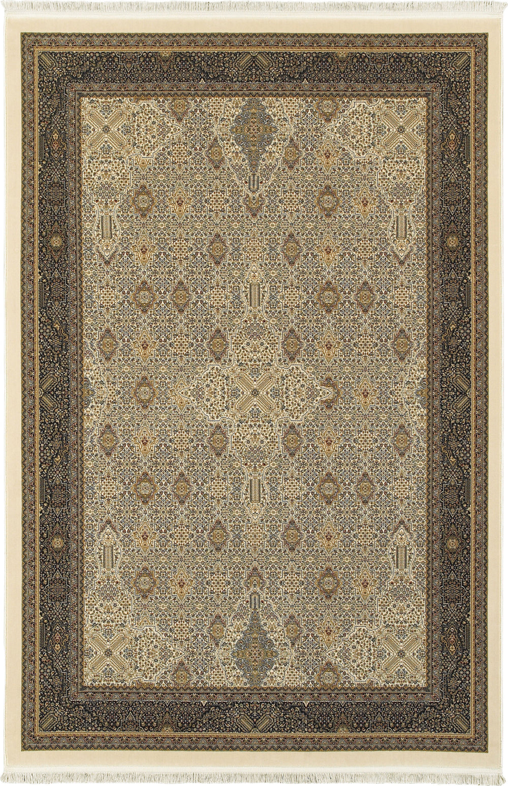 Oriental Weavers Masterpiece 1335I Ivory/ Black Area Rug main image featured