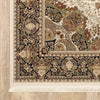 Oriental Weavers Masterpiece 1802W Ivory/Multi Area Rug Corner 