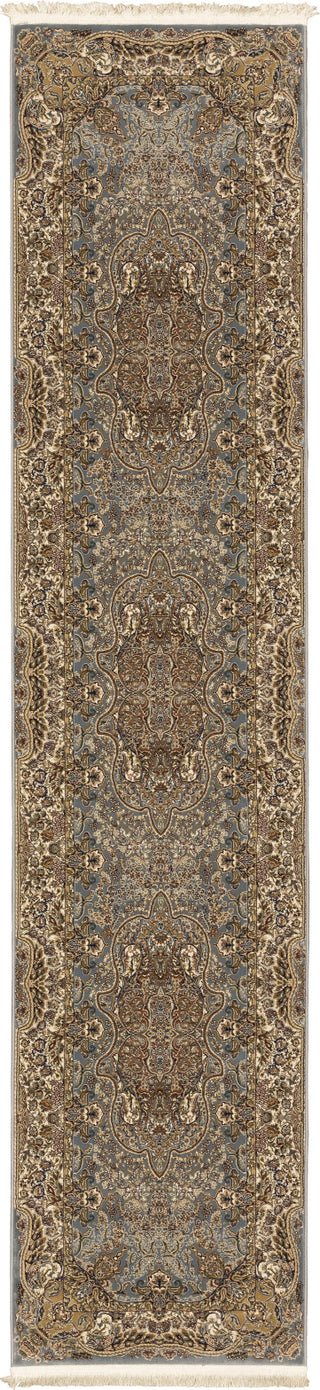 Oriental Weavers Masterpiece 502L2 Blue Gold Area Rug Runner Image