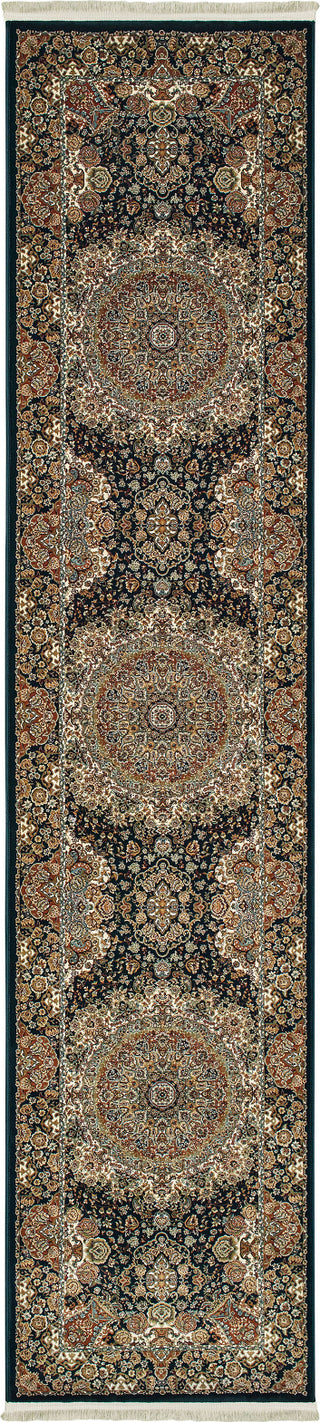 Oriental Weavers Masterpiece 5501K Black/ Multi Area Rug 2'3' X 10' Runner