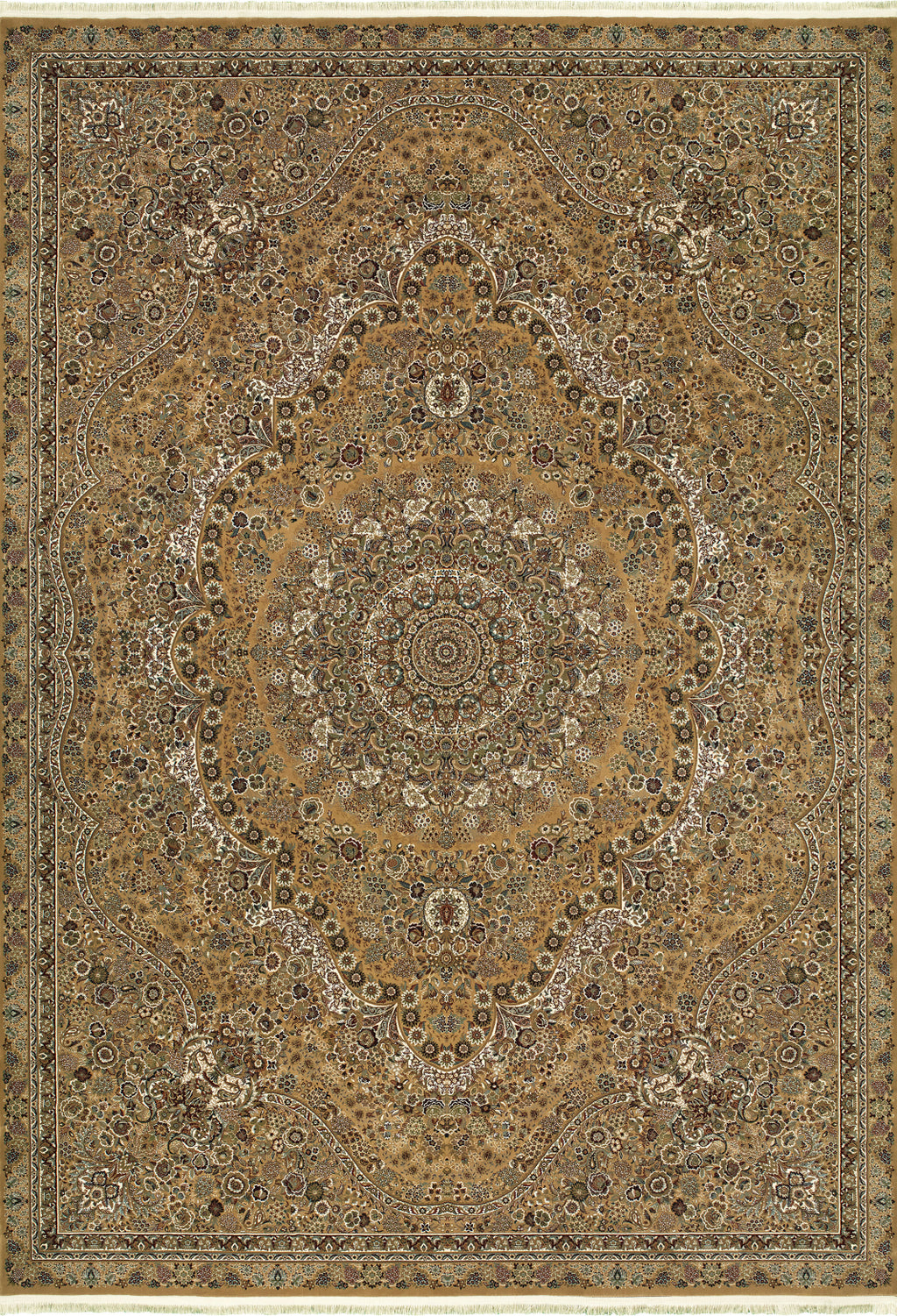Oriental Weavers Masterpiece 8022J Gold Ivory Area Rug main image featured