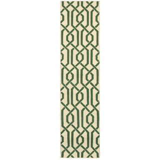 Pantone Universe Matrix 4260J Ivory/Green Area Rug Runner