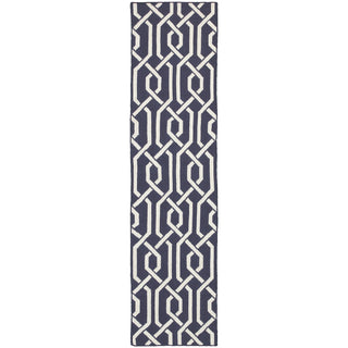 Pantone Universe Matrix 4260P Navy/Ivory Area Rug Runner