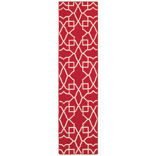 Pantone Universe Matrix 4267M Red/Ivory Area Rug Runner