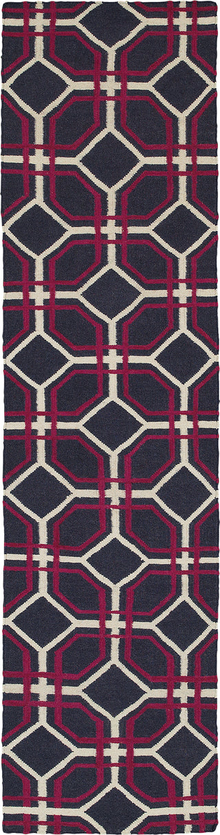 Pantone Universe Matrix 4722A Charcoal/Pink Area Rug Runner