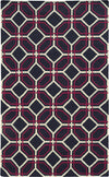 Pantone Universe Matrix 4722A Charcoal/Pink Area Rug Main