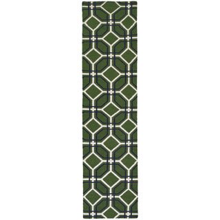 Pantone Universe Matrix 4722B Green/Charcoal Area Rug Runner