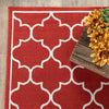 Oriental Weavers Meridian 1295R Red/Ivory Area Rug Room Scene 2