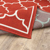 Oriental Weavers Meridian 1295R Red/Ivory Area Rug Backing Image