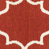 Oriental Weavers Meridian 1295R Red/Ivory Area Rug Close-up Image