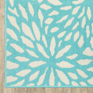 Oriental Weavers Meridian 1506L Blue/Ivory Area Rug Corner Image