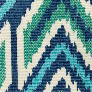 Oriental Weavers Meridian 2209B Navy/Green Area Rug Close-up Image