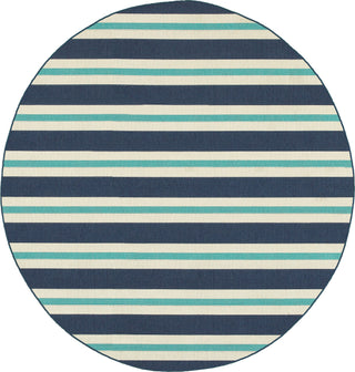 Oriental Weavers Meridian 5701B Blue/Ivory Area Rug Round