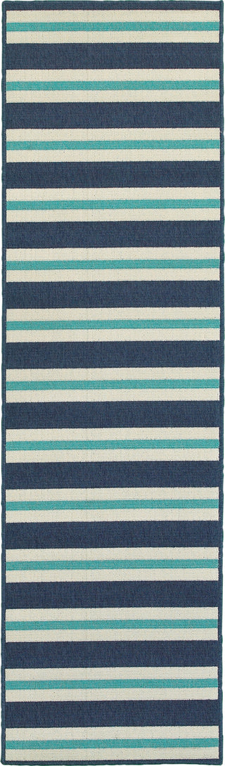 Oriental Weavers Meridian 5701B Blue/Ivory Area Rug Runner