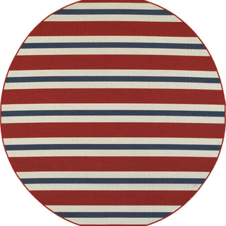 Oriental Weavers Meridian 5701R Red/Blue Area Rug Round