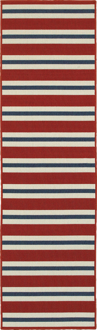 Oriental Weavers Meridian 5701R Red/Blue Area Rug Runner