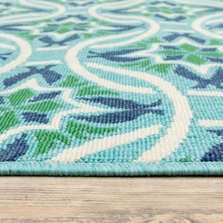 Oriental Weavers Meridian 5868L Blue/Green Area Rug Pile Image