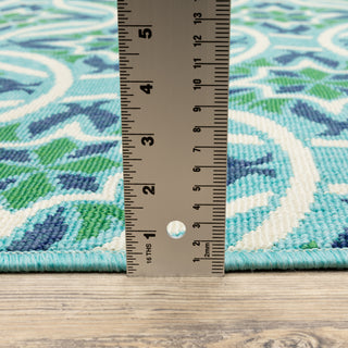 Oriental Weavers Meridian 5868L Blue/Green Area Rug Pile Image