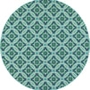 Oriental Weavers Meridian 5868L Blue/Green Area Rug Round