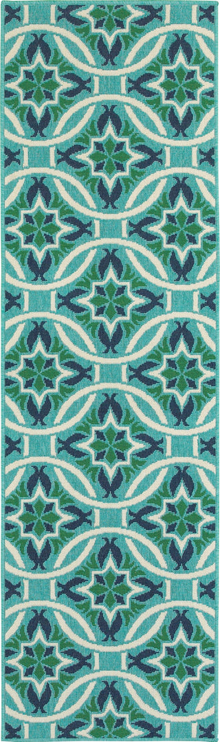 Oriental Weavers Meridian 5868L Blue/Green Area Rug Runner