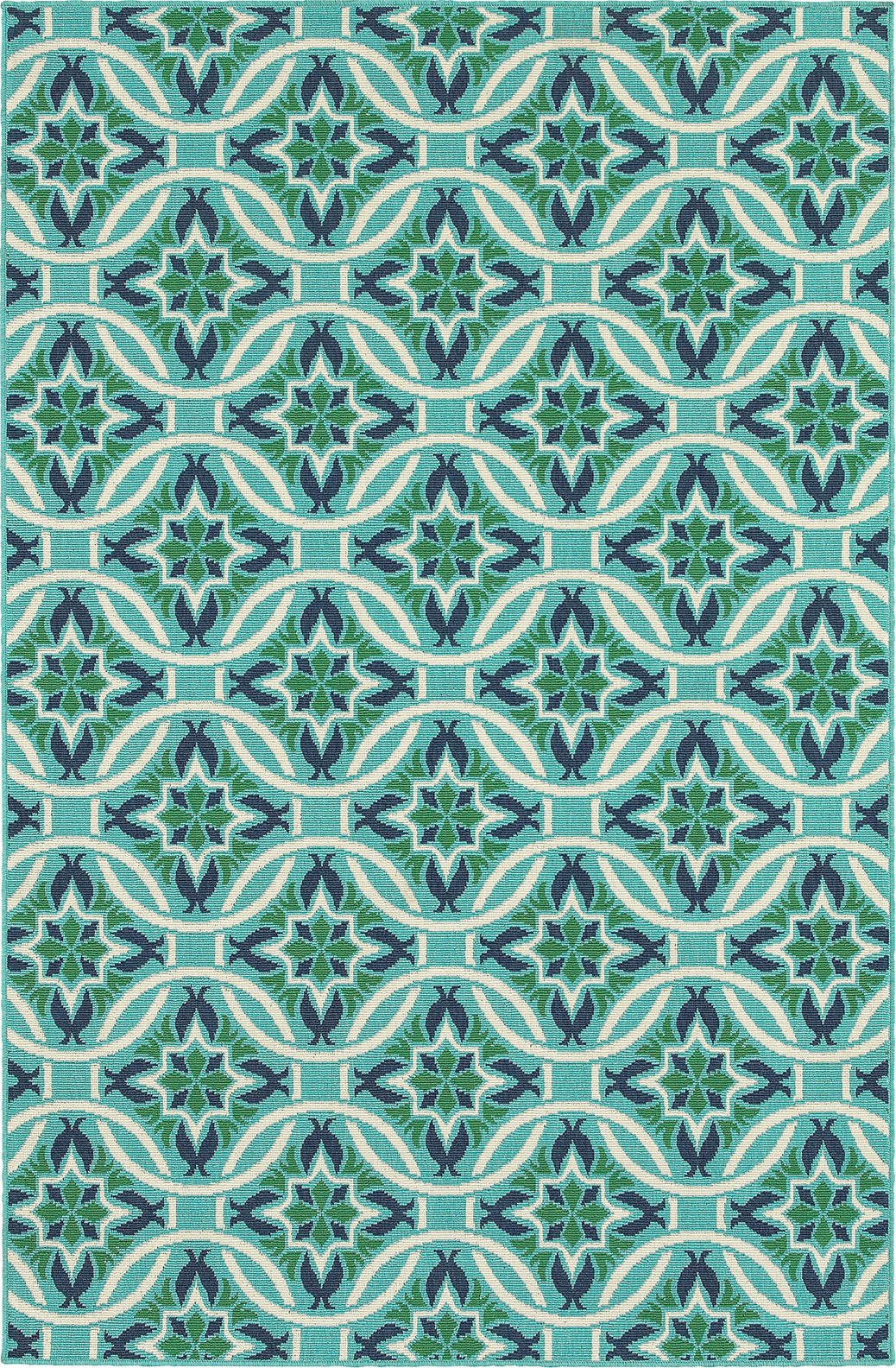 Oriental Weavers Meridian 5868L Blue/Green Area Rug main image