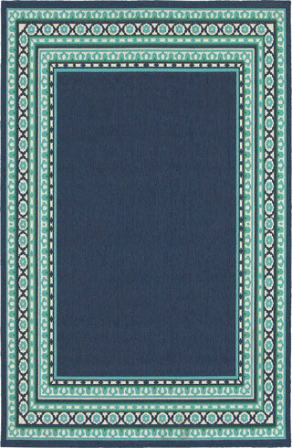 Oriental Weavers Meridian 9650B Navy/Green Area Rug main image