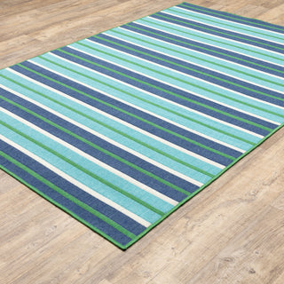 Oriental Weavers Meridian 9652F Blue/Green Area Rug Closeup Feature