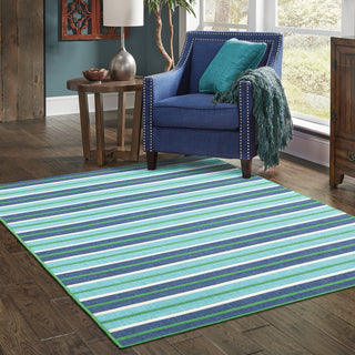 Oriental Weavers Meridian 9652F Blue/Green Area Rug Room Scene Featured